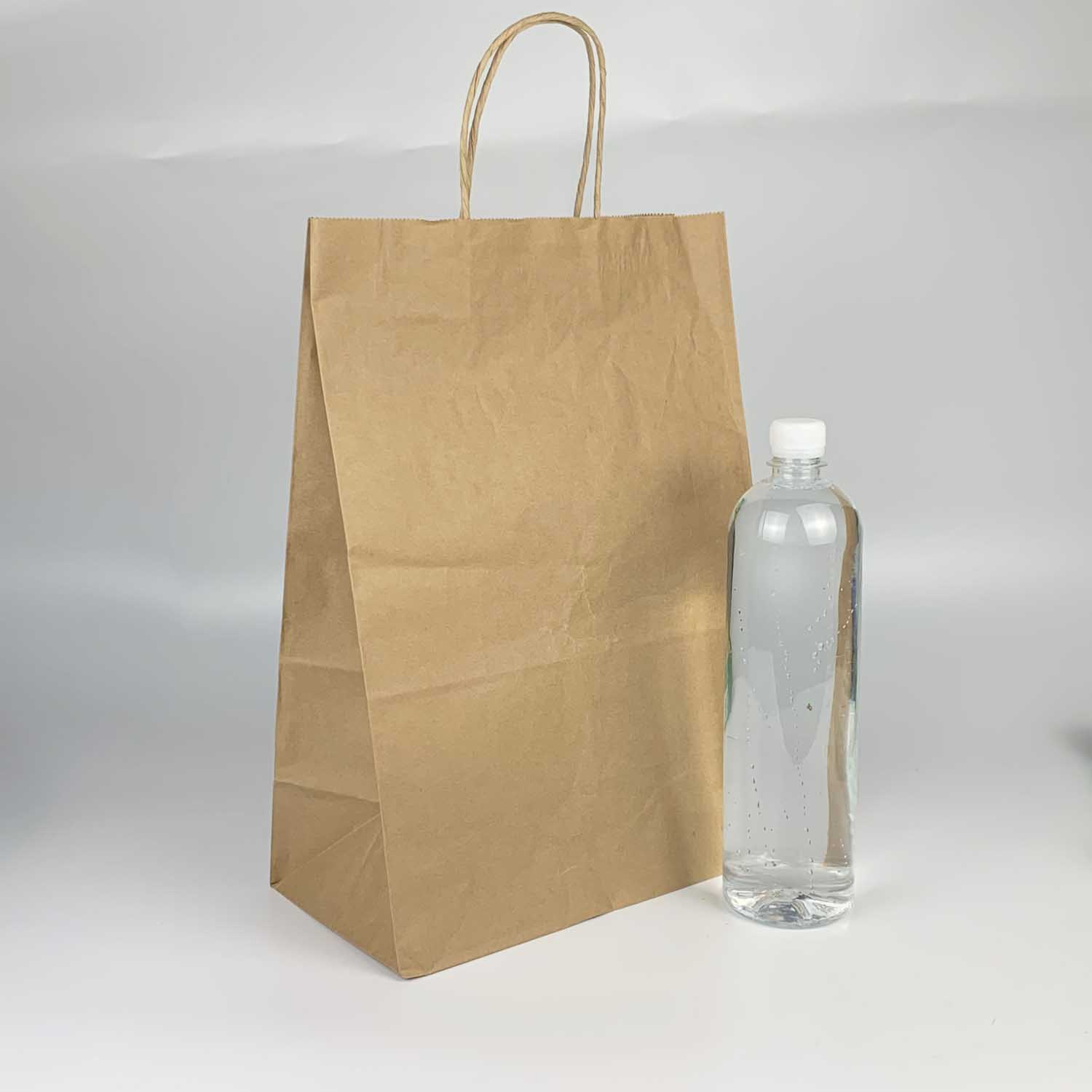 KRAFT BAG LARGE WITH PAPER HANDLE
